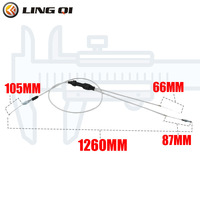 LINGQI Câble d'accélérateur universel pour 49cc 50cc 70cc 90cc 110cc 125cc ATV Quad 4 Wheeler Mini Pit Dirt Bike