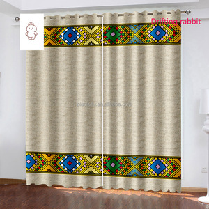 Tende <span class=keywords><strong>da</strong></span> finestra di Design tradizionale etiope di lusso <span class=keywords><strong>Saba</strong></span> e Telet per la tenda oscurante del soggiorno - Product Image 6