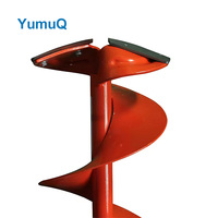 YumuQ taille réglable creuseurs manuels à main trou de poteau terre sol glace tarière perceuse pour la pêche d'hiver
