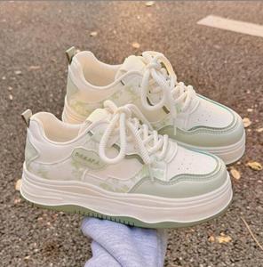 Zapatillas Deportivas <span class=keywords><strong>Blancas</strong></span> con <span class=keywords><strong>Plataforma</strong></span> para Mujer, Diseño de Estrella, Estilo Dulce y Moderno - Product Image 6