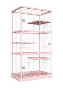 New Hot Sell High Quality Stainless Steel <strong>Pet</strong> Houses Bright Colour Three Layer Large <strong>Pet</strong> House Indoor Cat <strong>Cage</strong> - Product Image 4
