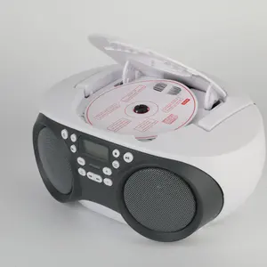 プロフェッショナルファクトリーベッドサイドポータブルCD/Fm/USB/MP3/LCDディスプレイラジカセポータブルオーディオCDプレーヤー