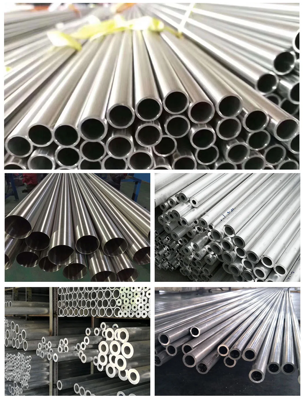ASTM 1050 1060 1070 1100 6061 5052 6082 5083 7075 Alloy Aluminum Tubes Aluminium Pipes Prices