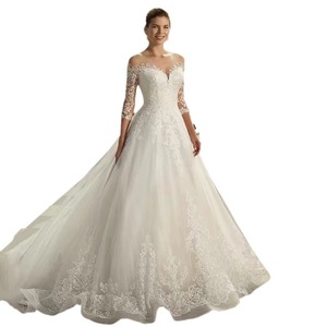 S1239R 2025 New Elegant Lace Super fairy Forest Style Simple Hot Selling Wedding Dress - Product Image 4