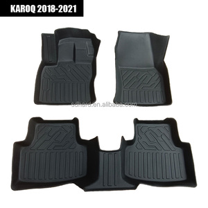 <span class=keywords><strong>Tappetini</strong></span> Auto 3D in TPE Impermeabili di Lusso per Interni Auto, Rivestimento per <span class=keywords><strong>KAROQ</strong></span> 2018-2021 - Product Image 1