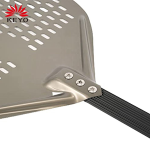 Pelle <span class=keywords><strong>à</strong></span> <span class=keywords><strong>pizza</strong></span> perforée rectangulaire en alliage d'aluminium, manche long en alliage, pelle <span class=keywords><strong>à</strong></span> <span class=keywords><strong>pizza</strong></span> perforée - Product Image 4