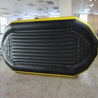 Top Qualité Auto Bailing Rivière Rafting PVC Tissu Blanc Eau Gonflable Dérive Bateau Aviron Rafting Bateau