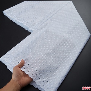2997 Coton En Gros Nouveautés 2022 Broderie Matériel de Couture Tissu Dentelle Sèche Africaine pour Vêtements Homme ou Femme - Product Image 2
