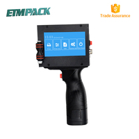 Imprimante à jet d'encre portable à encre solvant pour la date d'expiration, modèle T10, fabricant chinois, hauteur de 12,7 mm