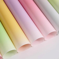 Imperméable à l'eau nouvelle couleur bonbon Cellophane Transparent Bouquet papier d'emballage Floral fleur cadeau étanche papier d'emballage