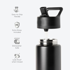 Termo Portátil de Acero Inoxidable con Tapa y Pajita para Niños, Ideal para la Escuela, Venta al Por Mayor - Product Image 2