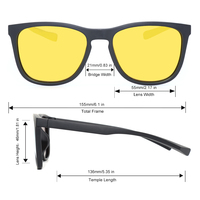 Lunettes de soleil polarisées unisexes de haute qualité, monture intégrale en PC, verres TAC pour protection solaire extérieure, légères et confortables, logo personnalisé