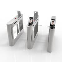 Portillon électronique à bascule RFID en acier inoxydable 304 avec lecteur de code QR et reconnaissance faciale pour contrôle d'accès - Prix compétitif
