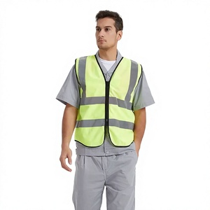 Gilet de sécurité réfléchissant pour homme de classe 2 ANSI, bande réfléchissante argentée, léger et respirant, vêtements de travail pour usine et circulation routière - Product Image 1