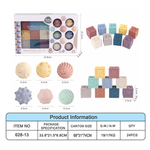 Jouets Montessori en silicone pour bébé, ensemble <span class=keywords><strong>de</strong></span> blocs à empiler animaux souples, 6-12 <span class=keywords><strong>mois</strong></span>, autres jouets <span class=keywords><strong>de</strong></span> <span class=keywords><strong>bain</strong></span> pour bébé - Product Image 6