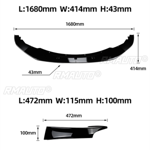 F20 F21 Front Lip Carbon Fiber Front Bumper Lip Spoiler Body Kit <b>Splitter</b> Cover Trim for BMW 1 Series F20 F21 M Sport 2012-2014 - Product Image 6