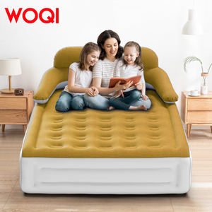 Woqi Deluxe Mid Rise Airbed Kit Không Độc Hại Ấm Cúng Trọng Lượng Nhẹ Gối Nghỉ ngơi Giường Bơm Hơi Với Được Xây Dựng Trong Bơm - Product Image 4