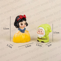 Mini figurine de princesse des neiges de conte de fées, jouet en plastique de 2 pouces pour remplir les boules, idéal pour les œufs Kinder Surprise et les cadeaux de Noël