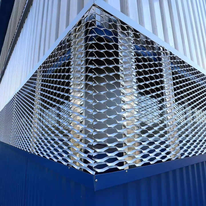Layered Exterior Building Facade Column Cladding Perforated Solid ...