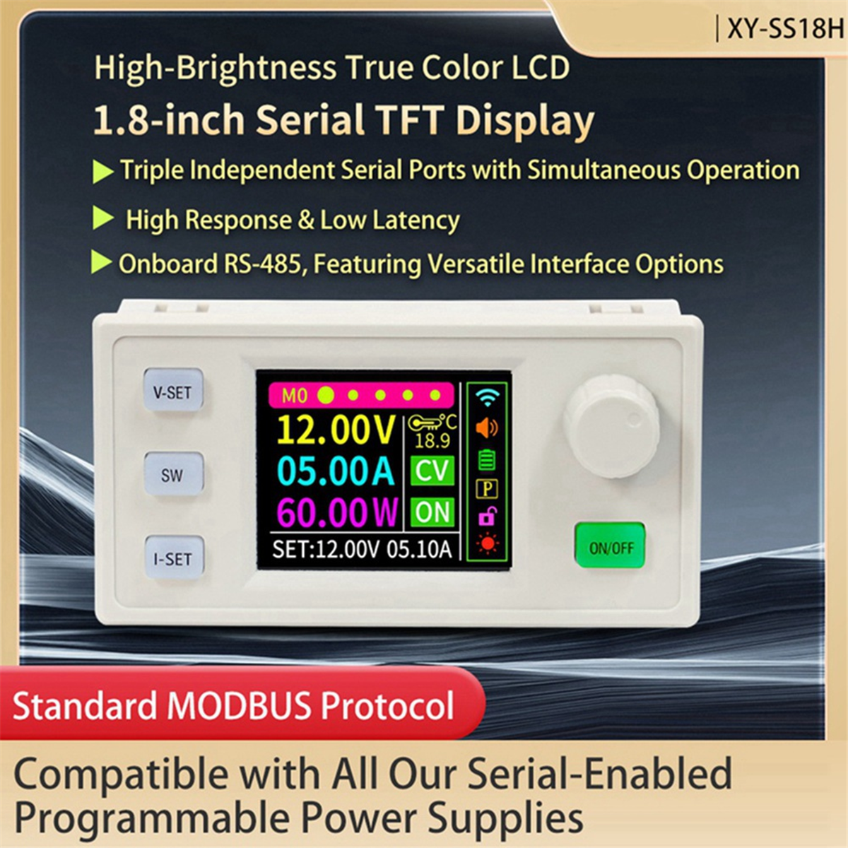 XY-SS18H 1.8-Inch Serial Port Screen for CNC Power Supply