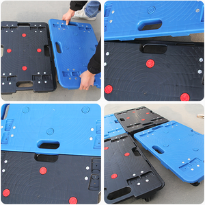 วัสดุพลาสติกหนัก<span class=keywords><strong>150</strong></span>กิโลกรัมแพลตฟอร์มย้ายเครื่องมือลังรถเข็นกับดอลลี่เฟอร์นิเจอร์ผู้เสนอญัตติดอลลี่เชื่อมต่อรถเข็น - Product Image 4