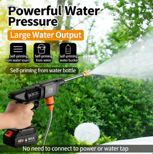 Pistolet de <span class=keywords><strong>nettoyage</strong></span> de voiture à batterie puissant, Laveuse portable au lithium pour la maison et le jardin - Product Image 4