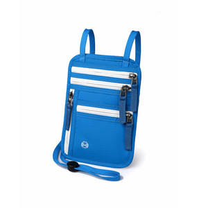 Bolsa de Cuello para Viaje con Bloqueo RFID, Porta Pasaportes Oculto, Cartera Ligera y Delgada para Hombres y Mujeres, Organizador de Documentos de Viaje - Product Image 1