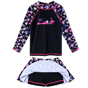 Trajes de Baño Tankini con Diseño Brillante de Sirena y Estampado Animal para Niñas, UPF 50, Secado Rápido, Nuevo Estilo, Gran Venta - Product Image 1