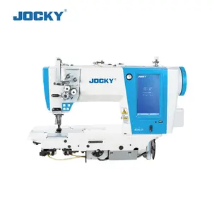 JK245T-2S Direct Drive Double Needle Industrial Sewing Machine With Auto Trimmer and Double Step motor textile
