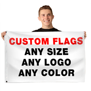 Digital Printing Any Design Any Color Any logo Premium Fabric <strong>Red</strong> Good Quality Colorful Double Sided 3X5 Custom <strong>Flag</strong> - Product Image 2
