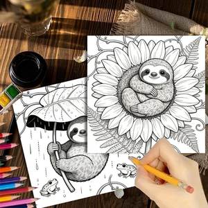 Premium Custom Animal Coloring <strong>Book</strong> for Kids Durable 250gsm Cover Perfect Binding Notebook School Supplies Learning <strong>Activity</strong> - Product Image 2