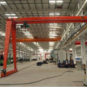 Rail Gantry Crane 5 Ton Single Girder Gantry Crane Power <b>Cable</b> A Fram Semi Gantry Crane For Sale - Product Image 4