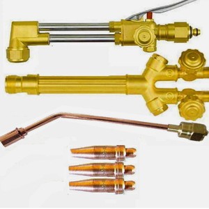 Poignée de torche de soudage 315FC CA2460, style américain, type injecteur de propane, plaqué cuivre, interrupteur simple, 54V 1500C - Product Image 1