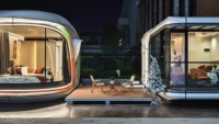 Villa préfabriquée de luxe Shark Cabin, anti-sismique, mobile, étanche, capsule hôtelière
