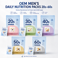 Pack Nutrition Quotidienne Homme Marque Blanche – Formule Ciblée pour Hommes de 20, 30, 40, 50, 60 ans – Complément Multivitaminé et Multi-nutriments