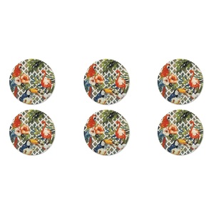 Ensemble de 6 assiettes à pizza en porcelaine Excelsa Tropical Chic 31,5x2x31,5 cm, multicolores - Product Image 2