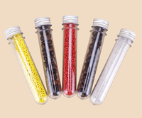 Flacons cylindriques en PET de 50 ml et 70 ml avec bouchon en liège et ficelle, impression sérigraphique, pulvérisateur à pompe
