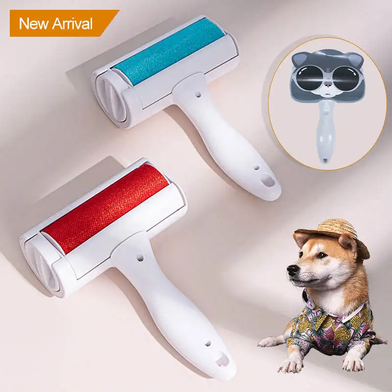 Brosse roulante pour enlever les poils d'animaux Rouleau de nettoyage