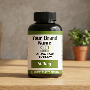 OEM ODM Extrait de feuille de goyave 500mg Capsules végétales Complément alimentaire à base de plantes Antioxydant 150 unités - Product Image 4