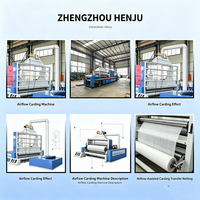 Équipement d'ouverture et de cardage de rembourrage en polyester entièrement automatique haute capacité HENJU, capacité 250 kg/h, conversion de fréquence