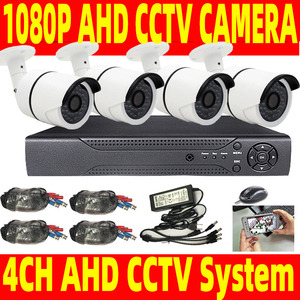 Système de caméra de sécurité CCTV extérieure 4CH AHD, vision nocturne, carte Micro SD, 30M IR, objectif 6mm, alimentation DC 12V - Product Image 2