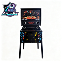 Arcadix Machine de flipper virtuel à monnayeur 32 pouces 4K pleine taille à 3 écrans, modèle arcade Flipper, à vendre en gros