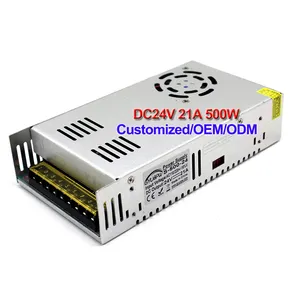 Original GYUSPW AC110/220V To DC 24V 21A 500W Switching Power Supply SMPS for 3D Printer Security Equipment CCTV CNC