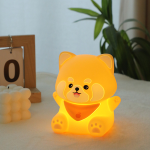 ICARER FAMÍLIA Guaxinim Estilo Mini Soft Silicone Night Light para Uso do Quarto - Product Image 3