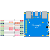 Orange Pi 6 8GB 16GB 24GB LPDDR5 CIX CD8180 Computadora de Placa Única de 12 Núcleos, 45 Tops de Potencia de Cómputo de IA, Placas de Desarrollo