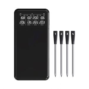 Thermomètres numériques sans fil intelligents rechargeables 820FT avec 4 sondes et graphiques pour cuisine, barbecue, four, fumoir, rôtissoire - Product Image 2