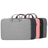 Housse d'ordinateur portable en polyester souple personnalisée pour usine, sacoche neutre pour voyage d'affaires, étui pour ordinateurs portables de 11 à 15,6 pouces, petite taille