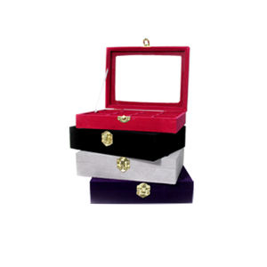 TSZS – boîte de rangement vide pour décoration des ongles, couvercle en verre, emballage de <span class=keywords><strong>manucure</strong></span> en flanelle, haute qualité - Product Image 1