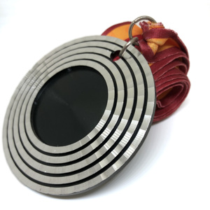 Metall-Souvenir-Medaillen-Hersteller Kundenspezifisches Design Regenbogen-Rundmedaillen mit Farbband - Product Image 6