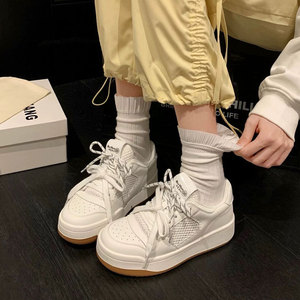 Mùa Hè Mới Vòng Toe Sinh Viên Giản Dị Sneakers Thích Hợp Cho Cô Gái Để Mặc Với Phạm Vi Rộng Các Sử dụng Và Dày Soled Thiết Kế - Product Image 2